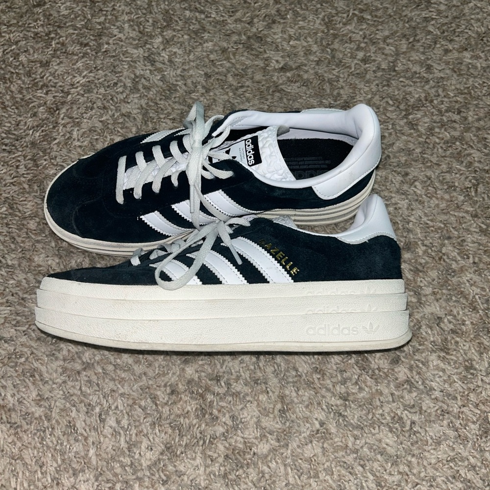 Adidas Gazelle Bold - Black & White - Size 8